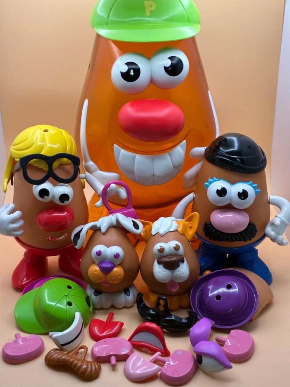 *GIANT* Disney TOY STORY 45pc MR. POTATO HEAD Family Super Spud Storage Canister